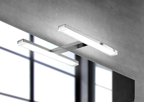 ESTHER oświetlenie LED ścienne, 6 W, 280x62x131 mm, IP44, chrom #3