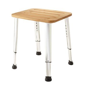 Taboret łazienkowy, bambus