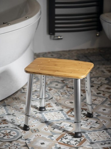 Taboret łazienkowy, bambus #2