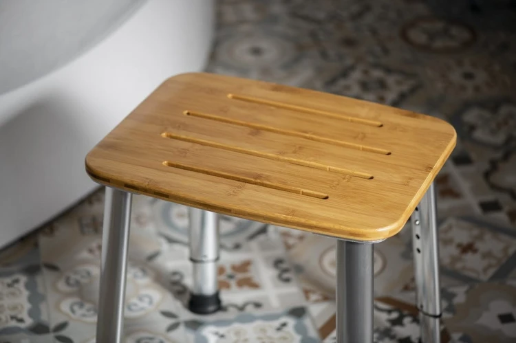 Taboret łazienkowy, bambus #4