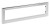Wspornik 490x150x25mm, chrom, 1 szt