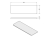 Rysunek techniczny - Półka 300x100x8mm, szkło czyste