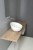 DOME OBLIQUO umywalka ceramiczna nablatowa wysoka , Ø 44,5cm, biały #2