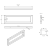 Rysunek techniczny - Wspornik 490x150x30 mm, stal nierdzewna mat, 1 szt