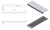 Rysunek techniczny - TAILOR blat kompozytowy 250x50 cm, wersja L