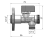 Rysunek techniczny - ARCO zawór kątowy A-80 1/2"x1/2" z filtrem, anticalc, chrom