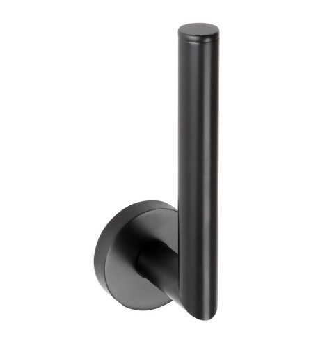 X-ROUND BLACK rezerwowy wieszak na papier toaletowy, czarny mat