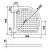 Rysunek techniczny - VIVA 90 brodzik prysznicowy kompozytowy, półokrągły 90x90cm, R550