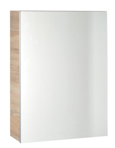 VEGA szafka z lustrem, 50x70x18cm, dąb platin