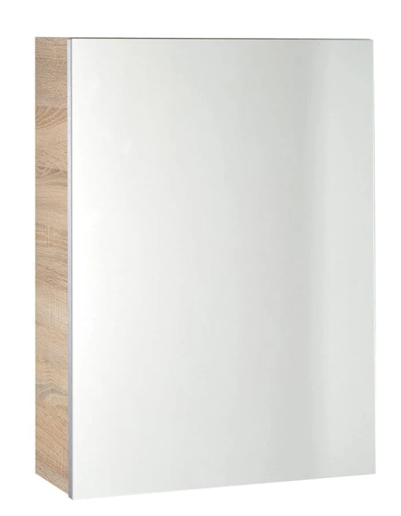 VEGA szafka z lustrem, 50x70x18cm, dąb platin