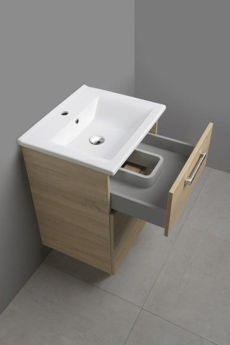 VEGA szafka umywalkowa 62x72,6x43,8cm, 2 szuflady, dąb platin #2