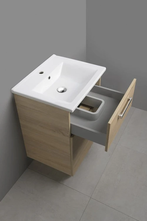 VEGA szafka umywalkowa 62x72,6x43,8cm, 2 szuflady, dąb platin #2