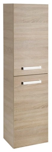 VEGA słupek wysoki z koszem na bieliznę 40x150x31cm, dąb platin