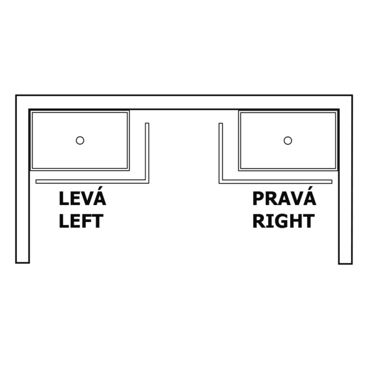 KARIA 110x90 obudowa narożna, wysokość 11cm, prawa #2