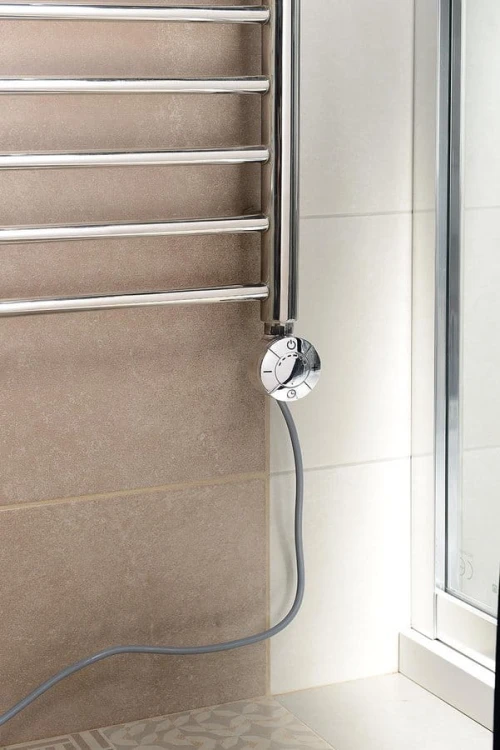 Grzałka z termostatem, kabel prosty, 300 W, chrom #2