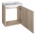 ZOJA/KERAMIA FRESH szafka umywalkowa 44x50x25,3 cm, dąb platin #2