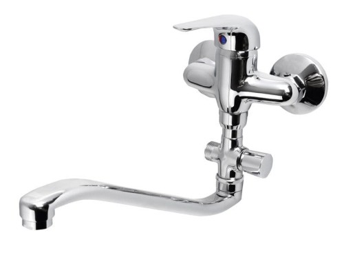 AQUALINE 35 bateria umywalkowa/wannowa ścienna,  chrom