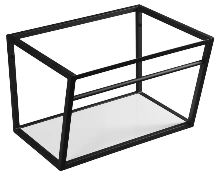 SKA konsola pod umywalkę z półką 600x400x460mm, czarny mat