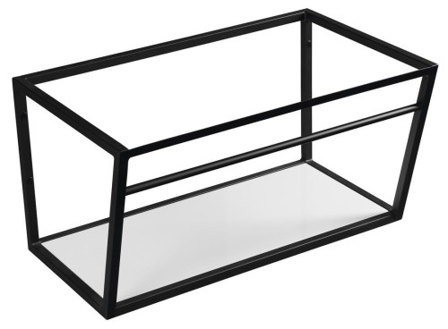 SKA konsola pod umywalkę z półką 750x400x460mm, czarny mat