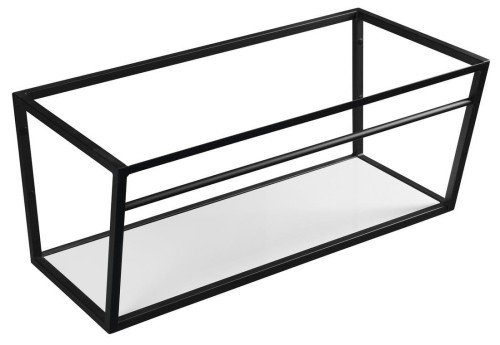 SKA konsola pod umywalkę z półką 900x400x460mm, czarny mat