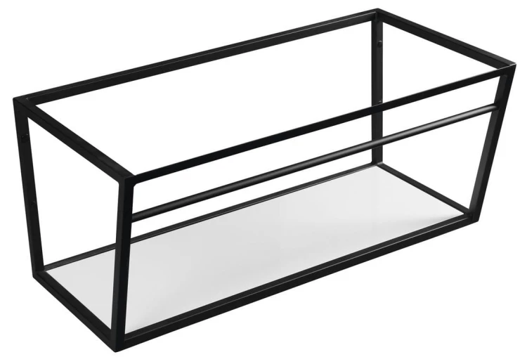 SKA konsola pod umywalkę z półką 900x400x460mm, czarny mat