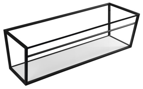 SKA konsola pod umywalkę z półką 1200x400x460mm, czarny mat