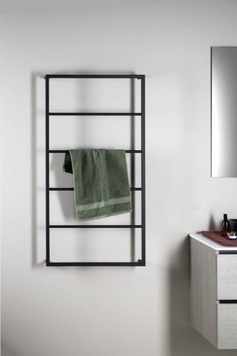 SKA ścienny wieszak na ręczniki 600x1150x100mm, czarny mat #2