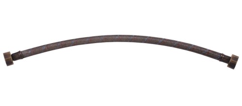 Wąż przyłączeniowy nierdzewny FxF 1/2"x1/2", 40cm, brąz #2