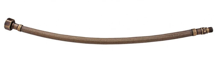 Wąż przyłączeniowy nierdzewny M10x3/8", 35cm, brąz #2