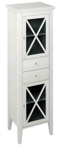 CROSS szafka wysoka 49x170x39cm, prawa, starobiała