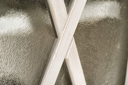 CROSS szafka wysoka z koszem na bieliznę 49x170x39cm, prawa, starobiała #2