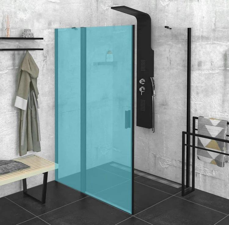 ZOOM BLACK ścianka boczna 1000mm, szkło czyste