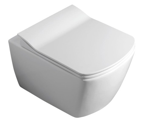 GLANC WC wiszące, Rimless, 37x51,5cm, biały #2