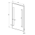 Rysunek techniczny - Lustro z oświetleniem LED 50x70cm, wyłącznik