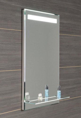Lustro z oświetleniem LED i półką 50x80cm, wyłącznik #2