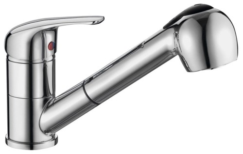 AQUALINE 40 bateria kuchenna z wysuwaną wylewką, chrom