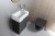 AMAROK umywalka kompozytowa 40x22cm, biała, bateria z prawej strony #2