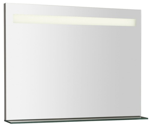 BRETO lustro z oświetleniem LED i półką 80x60,8cm