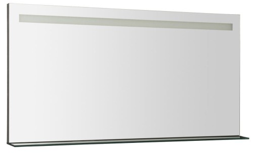 BRETO lustro z oświetleniem LED i półką 120x60,8cm