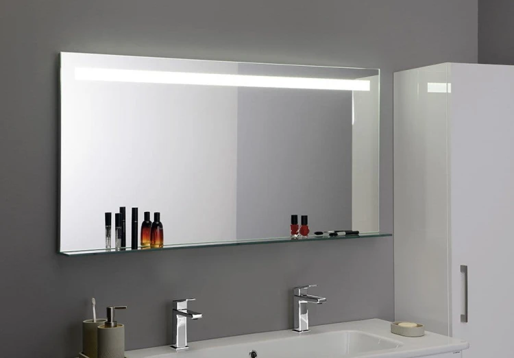 BRETO lustro z oświetleniem LED i półką 120x60,8cm #4