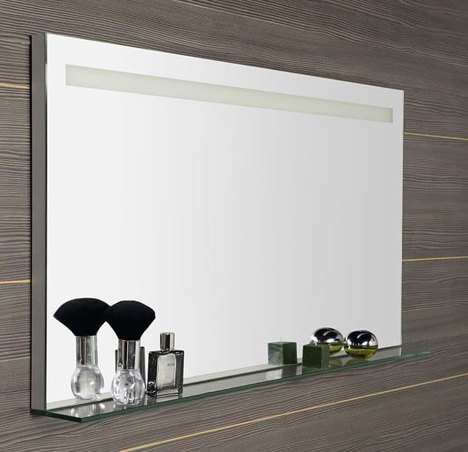 BRETO lustro z oświetleniem LED i półką 120x60,8cm #5