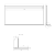 Rysunek techniczny - BRETO lustro z oświetleniem LED i półką 120x60,8cm