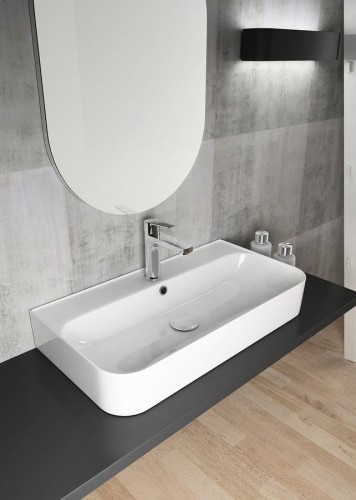 SISTEMA U umywalka ceramiczna 70x38cm, biała #2