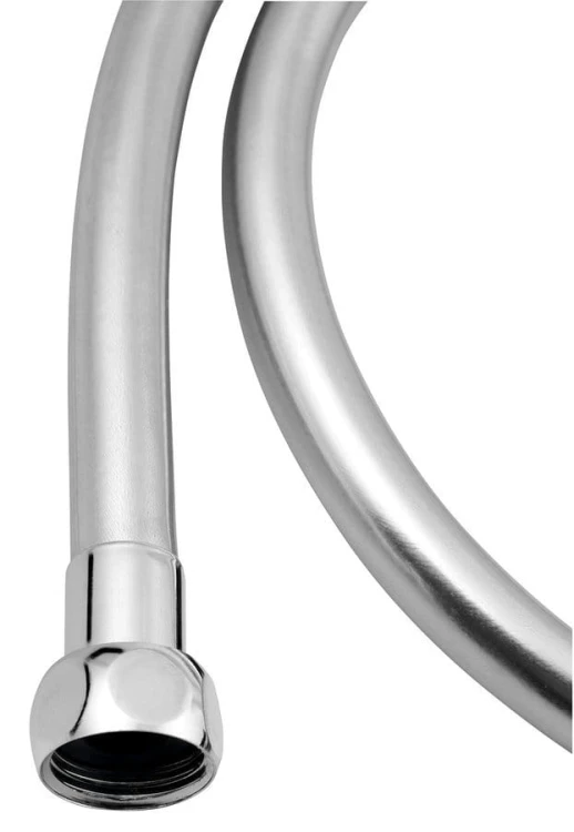 SOFTFLEX wąż prysznicowy plastikowy, 120cm, metaliczny srebrny/chrom #2