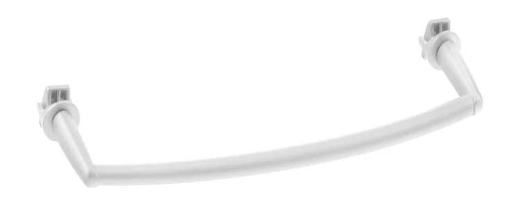 Wieszak na ręczniki na grzejnik, 33cm, obły, biały