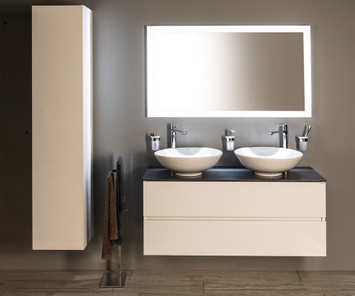 FLUT Lustro z podświetleniem LED 120x70cm, białe #2