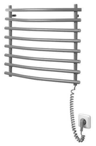 SUCH elektryczna suszarka na ręczniki, 570x465mm, 72W, szary metalik (RAL9007)