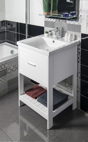 ZUNO 55 umywalka meblowa 55x45cm, biała #2