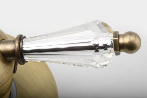 KIRKÉ CRYSTAL bateria prysznicowa podtynkowa, 1 wyjście, uchwyt kryształ, brąz #2