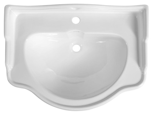 RETRO umywalka ceramiczna 73x54cm, biały #2